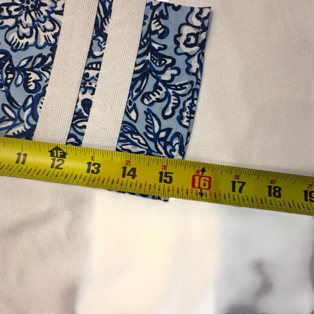 NWT SAIL TO SABLE 100% Cotton Blue & White Tunic Midi Kaftan Dress Size L - Picture 11 of 16